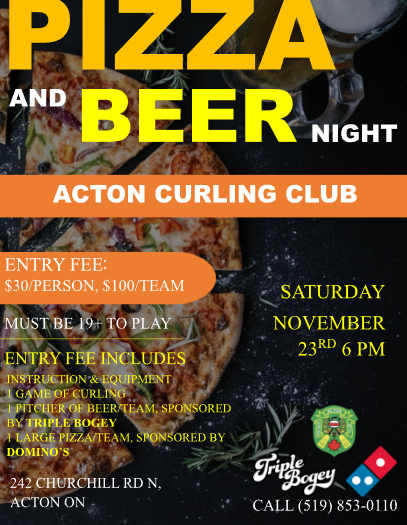 Pizza & Beer Night - November