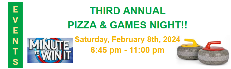 Third Annual Pizza & Games Night